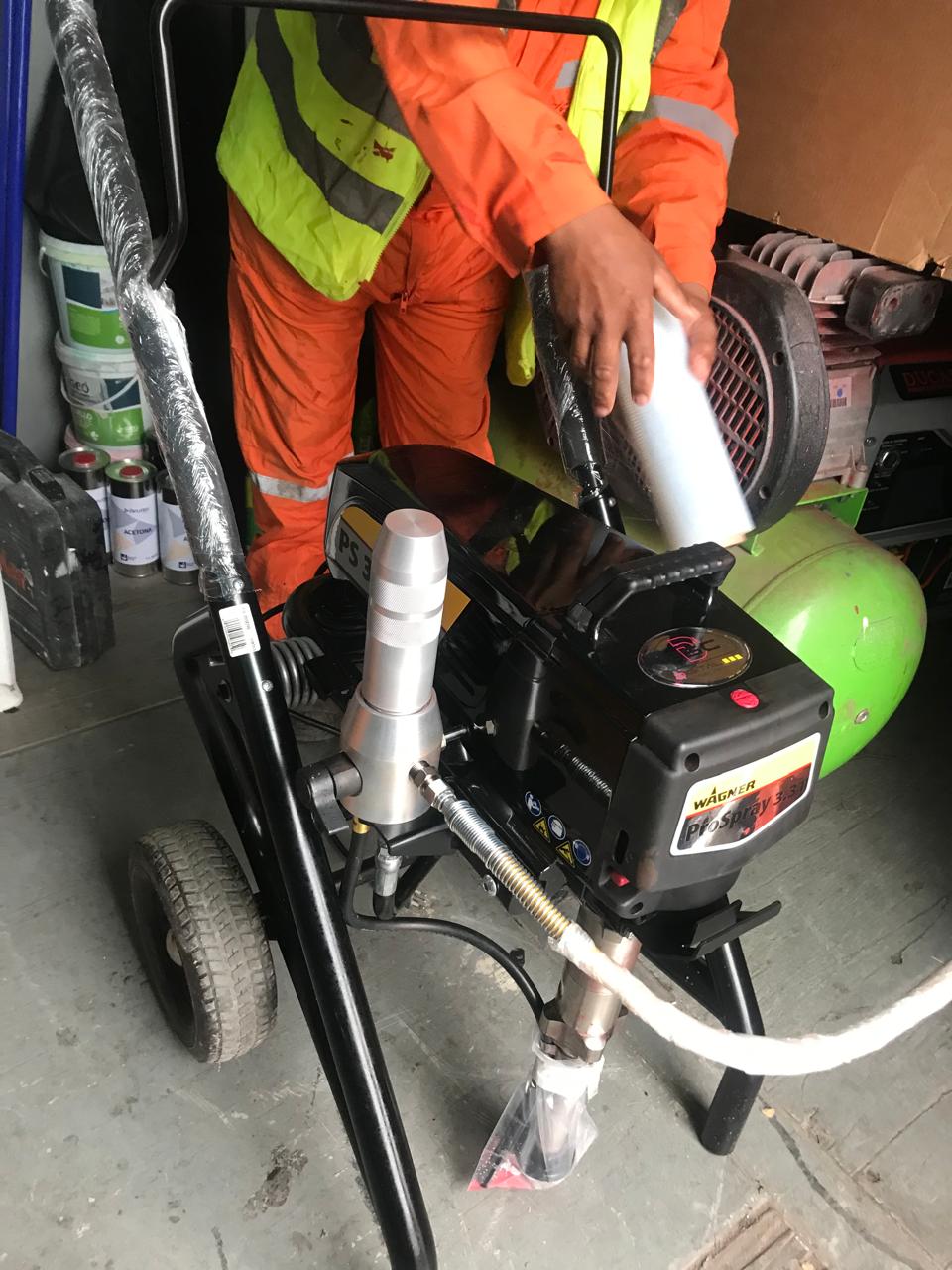 GRANALLADO Y APLICACIÓN DE PINTURA EPÓXICA